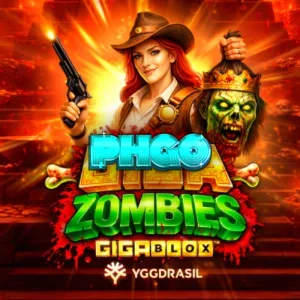 Giga Zombies GigaBlox slot gameplay screen